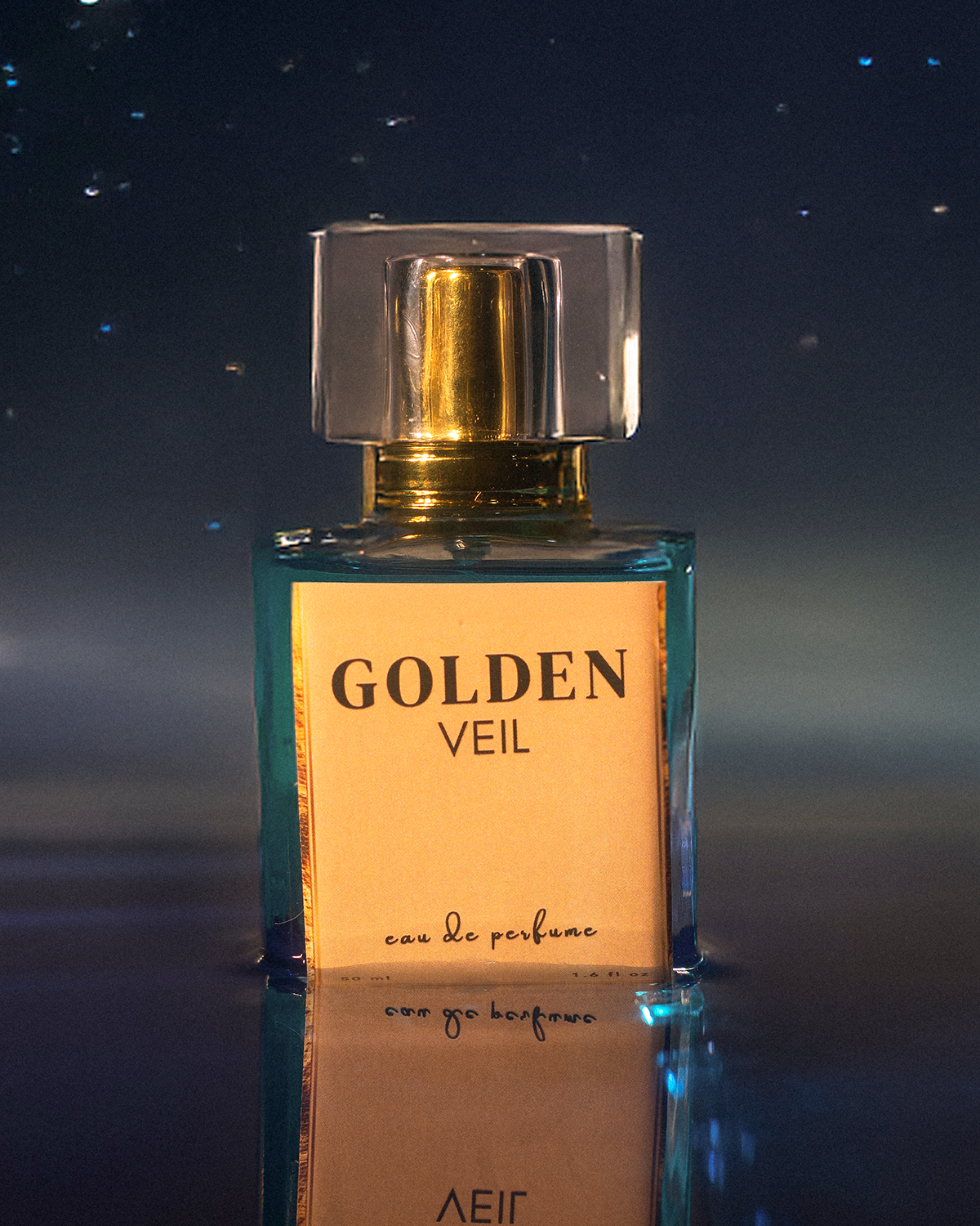 Golden veil Inspired by blue sky